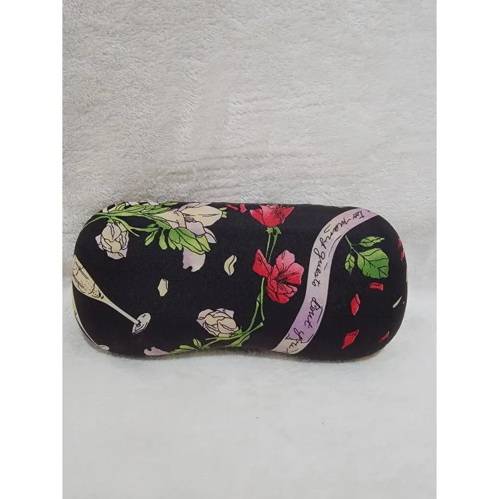 Nicole Miller Eyeglass Case Wedding Theme Hard Clam Shell Case